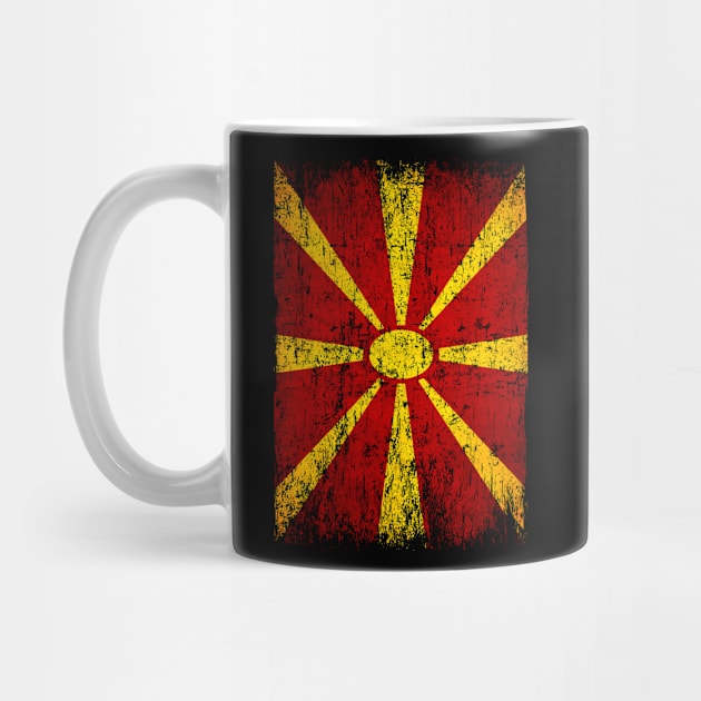 Macedonia Flag Women Men Children Macedonia Retro Vintage by Henry jonh